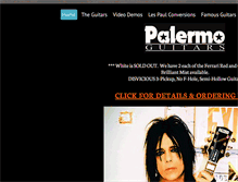 Tablet Screenshot of palermoguitars.com